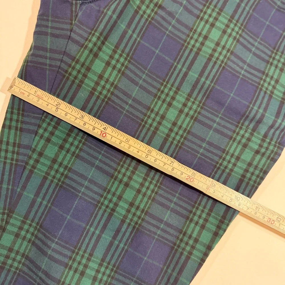 Vineyard Vines Breaker Pant Mens 32x30 Green Navy Black Watch Plaid Excellent